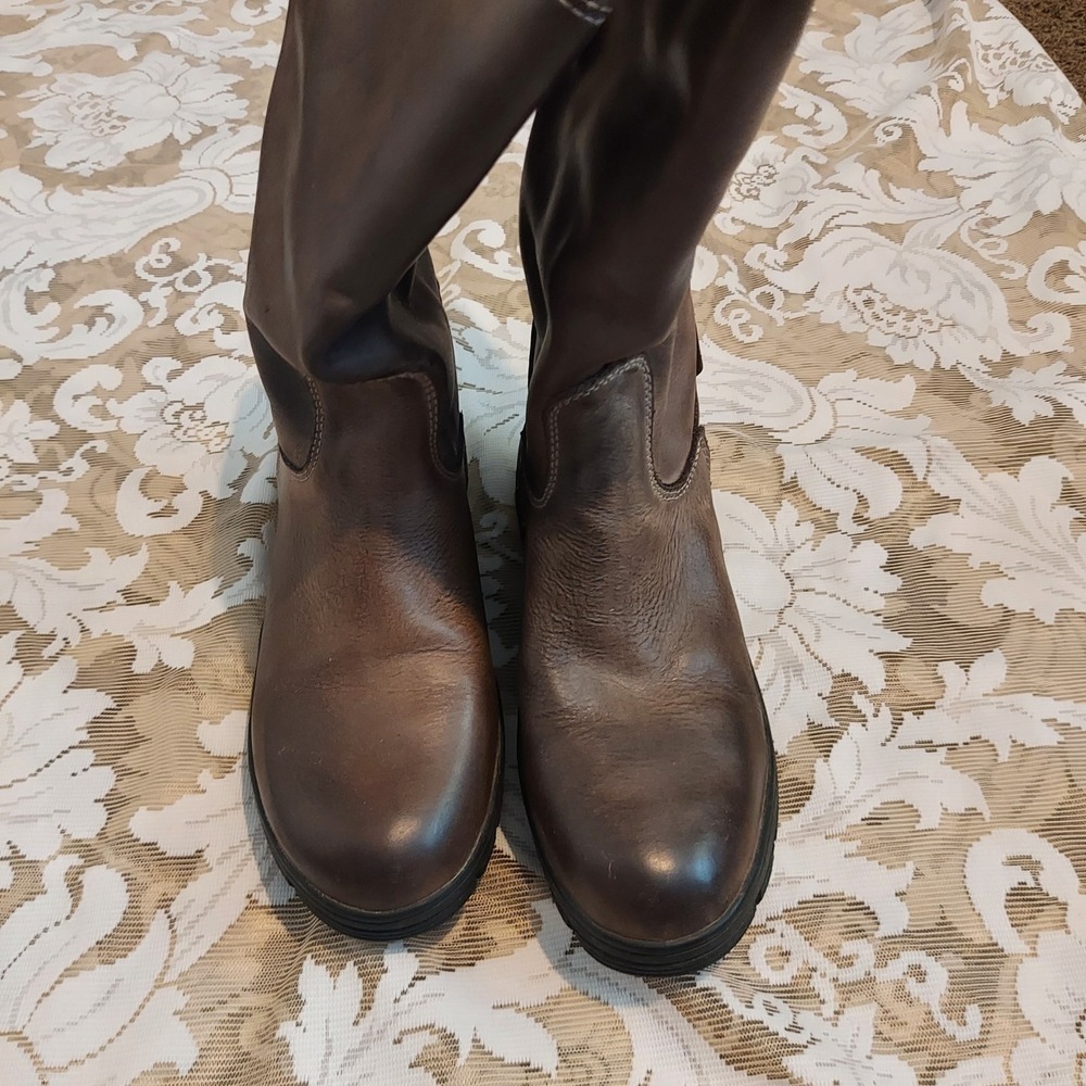 Dublin River Boots Brown Leather Waterproof Equestrian Tall Country Boot Women 9 - Picture 2 of 8